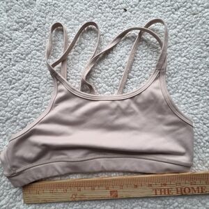 YellowBerry Luna Strappy Women's Tan Sports Bra